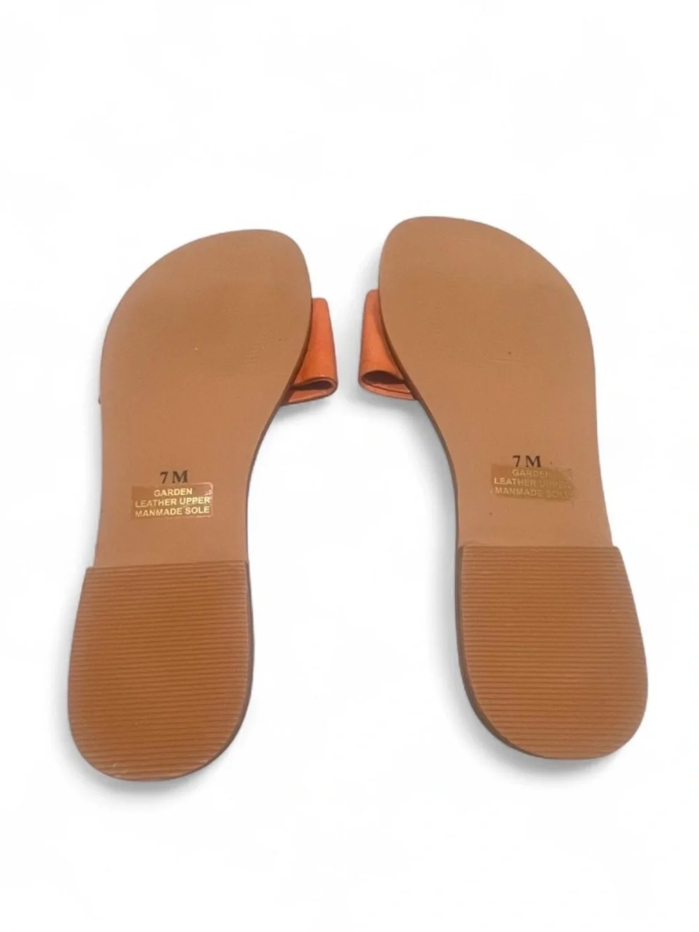 Matisse Orange Leather Slide Summer Sandals NWOT  - Size 7M